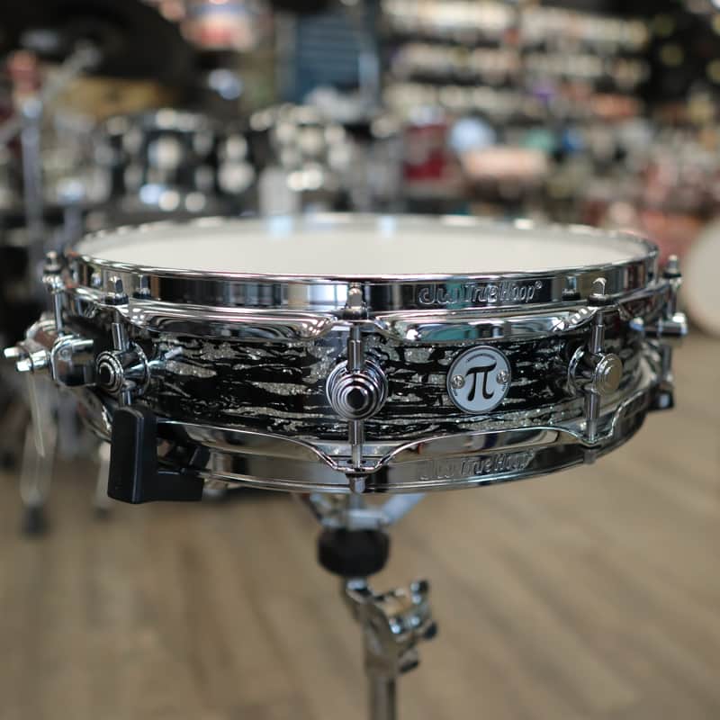 DW Collector's 3.14 x 14" SSC Maple Pi Snare Drum (Black Oyster Glass w/ Chrome Hardware) image 1