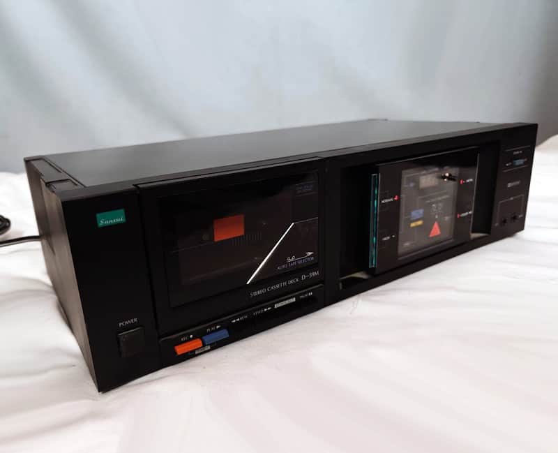 Sansui D-99D Stereo Double Cassette Deck Timer AMPS Compu Selector
