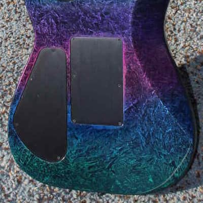 Jackson USA Custom Shop Archtop Soloist 1989, Rainbow Eerie Dess image 7