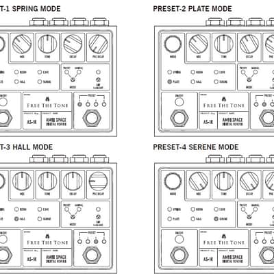 Free The Tone Ambi Space Reverb AS-1R 2016-present - Black and Metallic Brown image 5