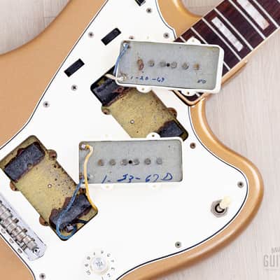 1967 Fender Jazzmaster Vintage Offset Guitar Firemist Gold w/ Case image 19