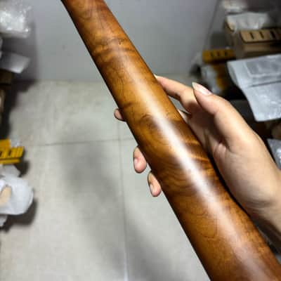 Reverse big head 22 Fret 25.5" Roasted Flame Maple guitar neck parts Locking nut image 6