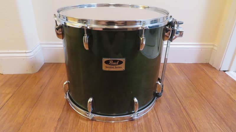 Pearl Session Series 16" (Green Lacquer) Finish Floor Tom. image 1