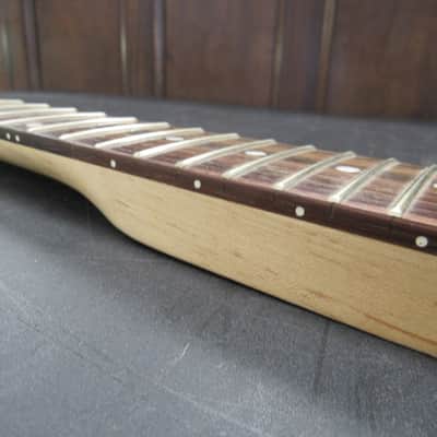 Unbranded Paddle Style 21 Fret, Right Hand, Rock Maple / Rosewood Electric Guitar Neck image 8