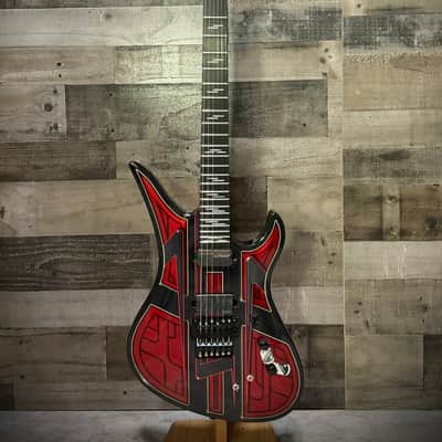 Schecter Avenger FR-S Przym Vespid Electric Guitar - Metallic Red (928) image 2