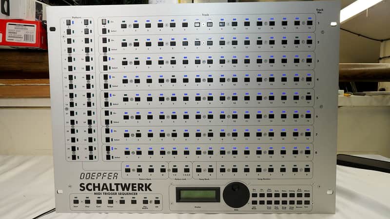 Doepfer Schaltwerk Sequencer 2000s - Silver- Blue LEDs image 1