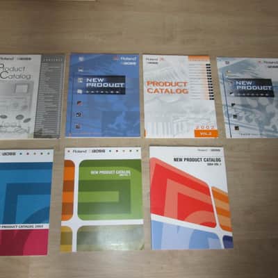 Roland 7 Product Catalogs – early 00's - Original Vintage Synthesizer Brochure