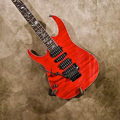 Ibanez Left handed J. Custom RG-8570ZL 2017 Trans Red Lefty Guitar image 5