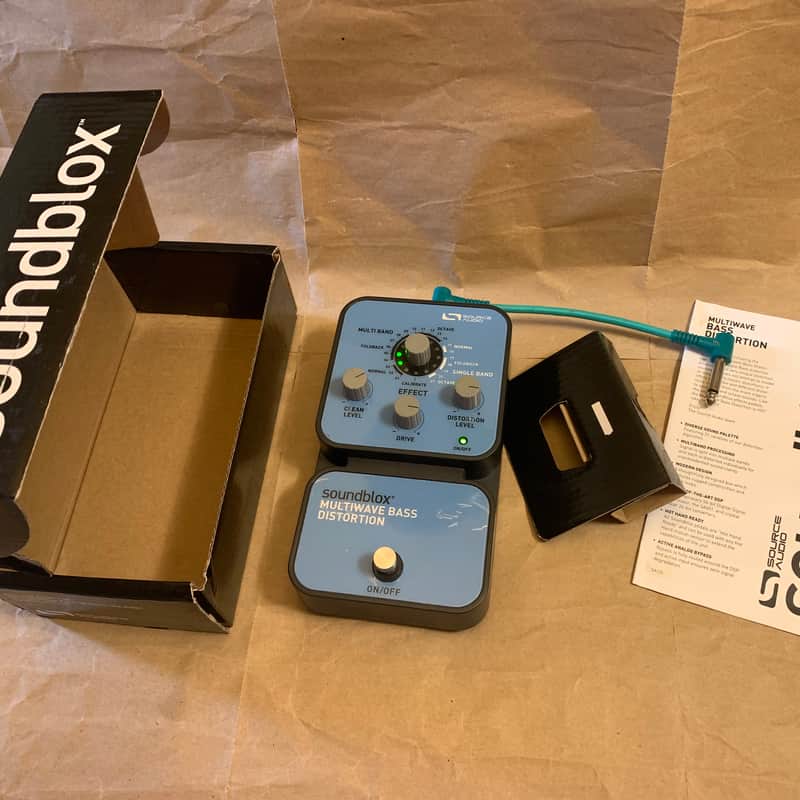 2010s Source Audio Soundblox Bass Multiwave Distortion Blue