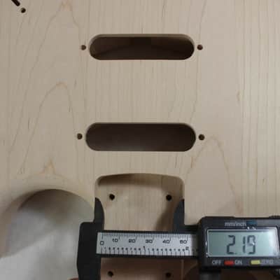 Unfinished Maple SSS Hardtail guitar body - fits Fender Strat Stratocaster necks J1536 image 9