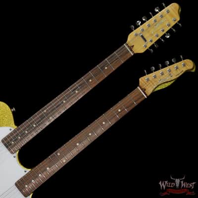 2003 Fred Stuart Golden Hawk Double-Neck Chartreuse Sparkle image 7