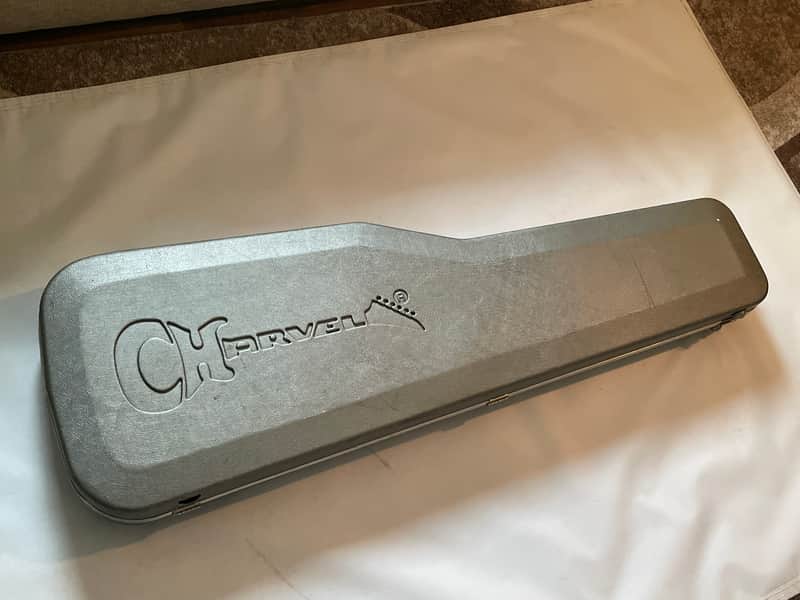 1980's Charvel Jackson Model Series Grey Chainsaw Bass Guitar Case image 1