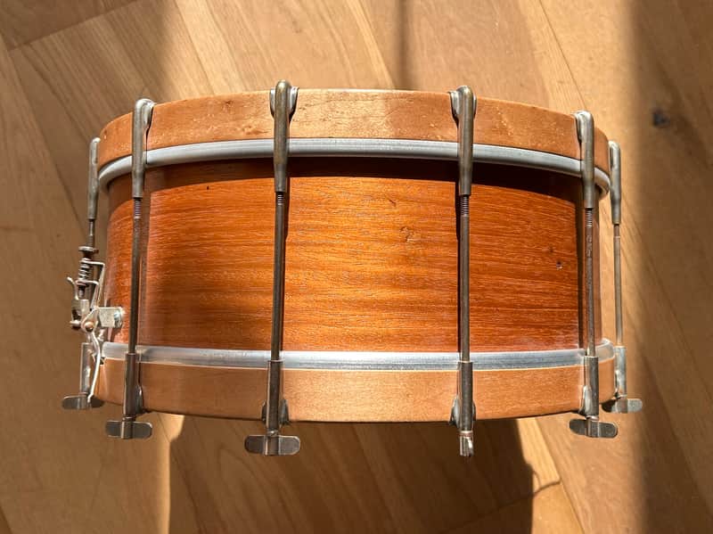 Leedy Single Tension 1-ply Solid Mahogany 1910's - Clear Nitro Lacquer image 1