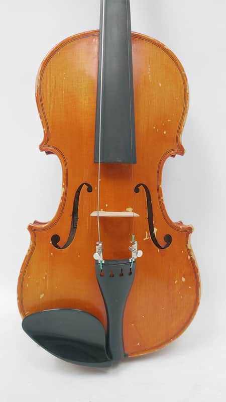 Mueller 1/2 Size Violin for Parts / Repair with Case & Bow image 1