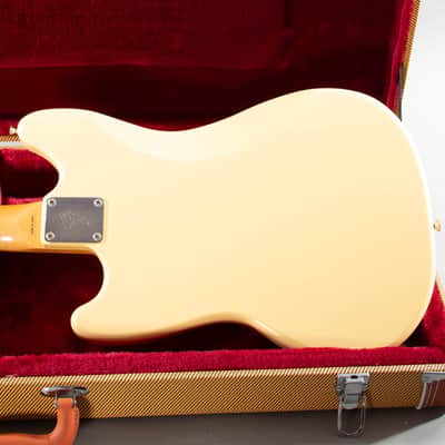 1995 Fender Japan MIJ MG69 '69 Mustang Vintage White FujiGen Tweed HSC image 7