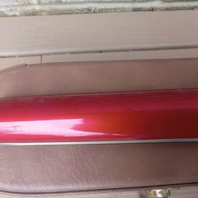 Vintage 1980's Hondo Alien Headless Aluminum Neck Bass Guitar w/ Original Hardshell Case! image 12