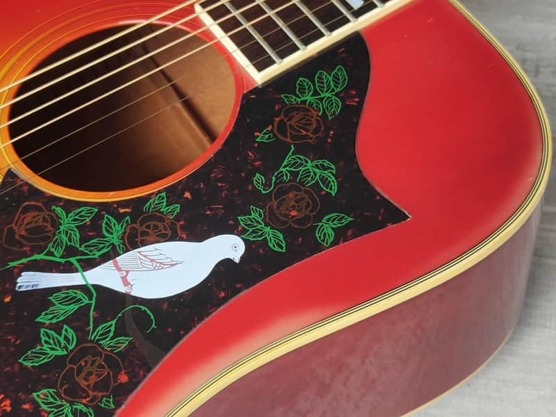 1970's Morris WD-30 Dove Japanese Vintage Acoustic Guitar (Cherry