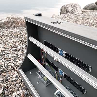 9U Eurorack Case Powered (or not), 84 o 104 hp, patched resealable modular synthesizer image 21