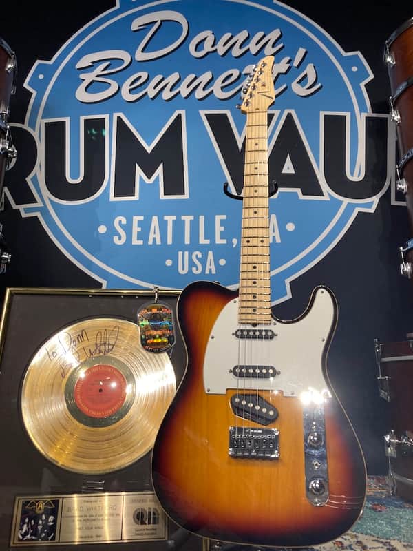 Tom Anderson Brad Whitford’s Aerosmith, Telecaster, Authenticated 1990s Sunburst image 1