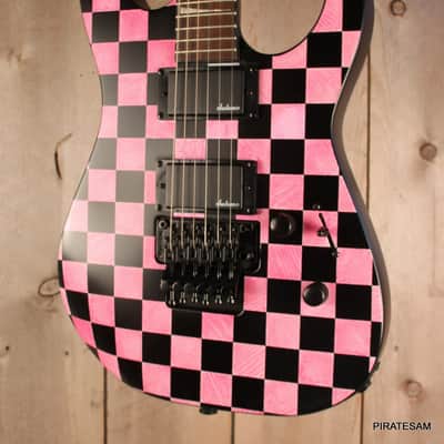 Jackson X Series Soloist SLX DX Electric Guitar Checkered Past -Custom "PINK PONY CLUB " one off ! image 8