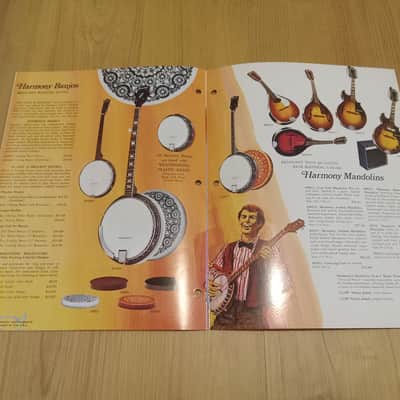 Vintage 1972 Harmony Instrument Catalog! Rare, Original Case Candy, Paperwork! image 12