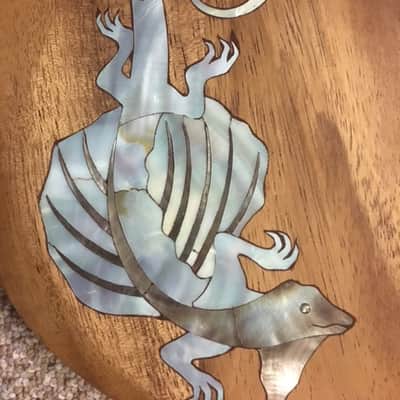 Custom Custom SG style guitar ! MOP Inlays ! 1990 natural image 3