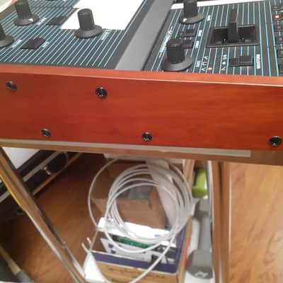Behringer UB-Xa 16-Voice 61-Key Synthesizer 2023 - Present - Blue with Wood Sides image 5