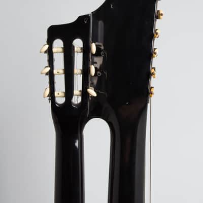Wappen 15 Course Contra Bass Harp Guitar (unlabelled) , c. 1900s, grey gig bag case. image 6