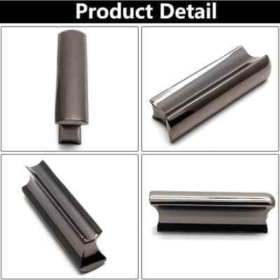 Metal Guitar Slide Bar Tone Lap Steel Slide, Black Slide Bar for Dobro Hawaiian Guitar Electric Guitar Dunlop Bass image 4