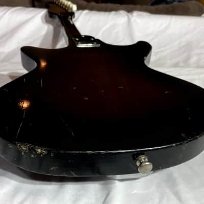Vintage Kingston 1960's Electric Guitar - Tobacco/Sunburst two tone dual pickups image 18