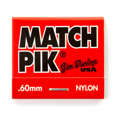Dunlop Match Pik - Match Book Pack of 6 Nylon Guitar Picks - .60mm image 2