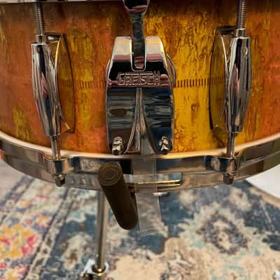 Gretsch GAS5514-KC Keith Carlock Signature 5.5x14" Brass Snare Drum 2021 - Vintage Patina image 5