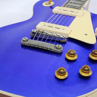 Gibson Custom Shop '56 Les Paul Standard Reissue  - Murphy Lab Light Aged - Blue Sparkle image 3