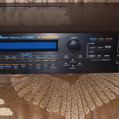 Roland Super JV 64 Voice Synthesizer Module JV-1080 4X-Expansion 1994-1998 - Black image 1