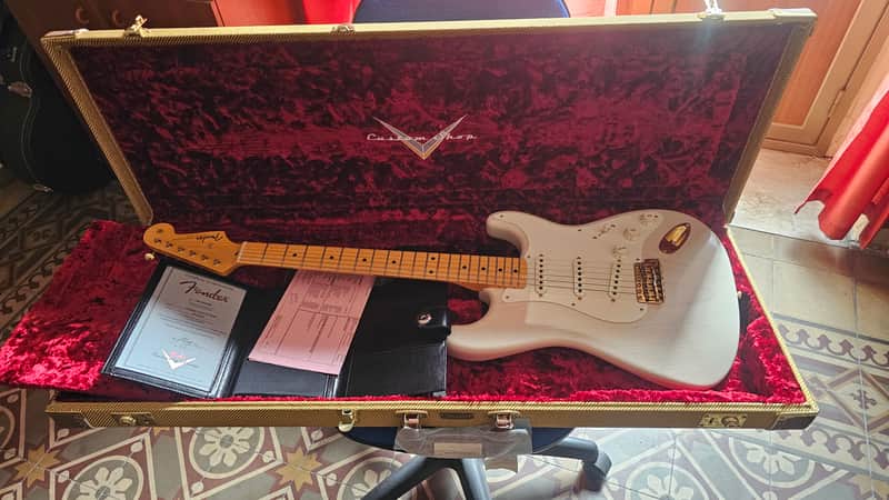 Fender Stratocaster custom shop vintage 57 aw Mary kaye 2022 - Aged White image 1