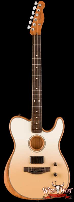 Fender FINNEAS Signature Acoustasonic Player Telecaster Rosewood Fingerboard Cappuccino Fade 5.00 LBS with Deluxe Gig Bag image 1