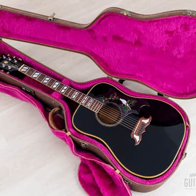 1984 Gibson Dove Vintage Dreadnought Acoustic Guitar Ebony w/ Case image 19