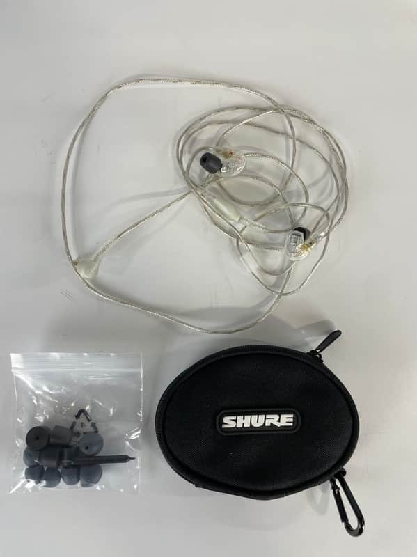 Shure SE215 Single Driver In-Ear Monitors, Clear image 1