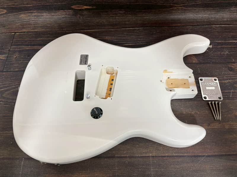 80s KRAMER JK1000 Body White Alder 1H w/Plate Made in Japan image 1
