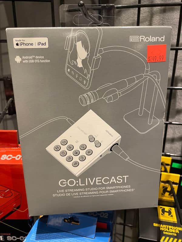 Roland GO:LIVECAST Smartphone Live Streaming Mixer 2020 - White - NOS image 1