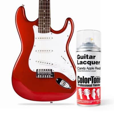 Colortone Aerosol Guitar Lacquer Spray, Candy Apple Red, Classic Fender Color image 1
