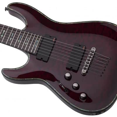 Schecter Hellraiser C-7 Black Cherry BCH LH NEW Electric Guitar + FREE GIG BAG! Left Handed C 7 C7 image 2