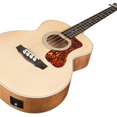 Guild Jumbo Junior Acoustic Electric Bass Antique Blonde Satin image 8