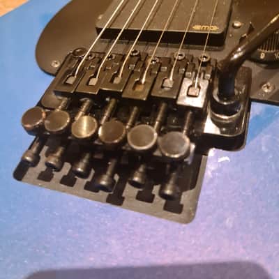 Kramer Pacer Deluxe 1986 Flip Flop Blue Reb Beach Tribute image 15