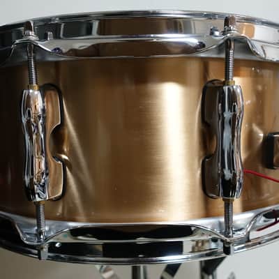 Sakae SDM1455PBJ 5.5x14" sand cast Phosphor bell Bronze Snare Drum image 3