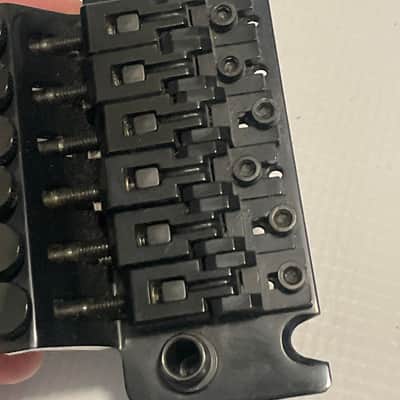 2000's Era Charvel Used FRT-01000 1000 Series Licensed Floyd Rose Black Guitar Tremolo Bridge Set image 21