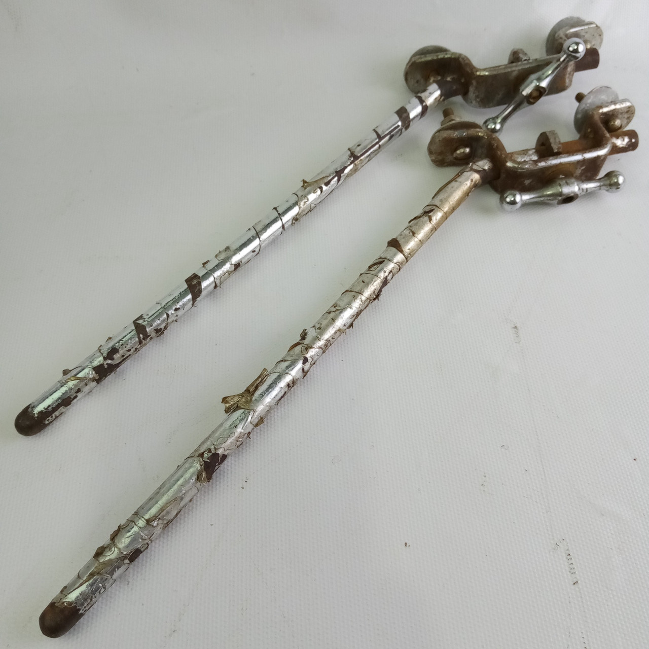 Slingerland Radio King Spur Mounts-2 3/4" + Angled Spurs-11 3/4"Bass Drum Nickel — main photograph