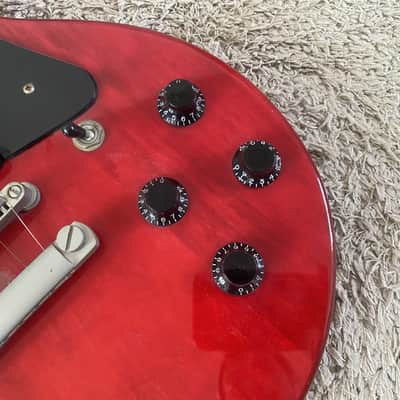 Hofner Electric Guitar, Burgundy, P90 Pickup, 22 Frets image 4