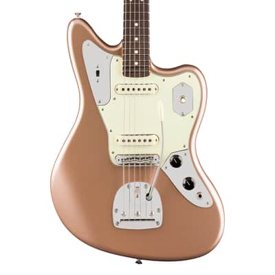 Used Fender American Professional Classic Jaguar - Faded Firemist Gold image 1