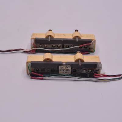 Vintage 1970s Dimarzio PAF JAZZ BASS Pickups Fender Guitar Patent Applied For Set 1980's image 5